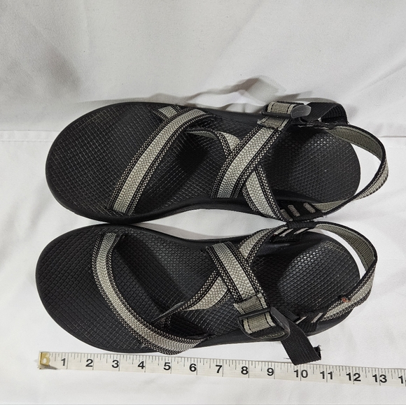 Chaco Z1 black grey sandals men's size 12 - Picture 10 of 12